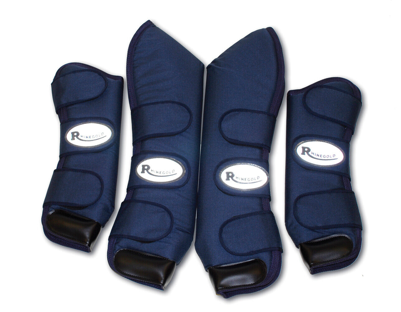 Picture of Rhinegold Ripstop Full Length Horse Travel Boots | Black,Navy,Red |Pony,Cob,Full