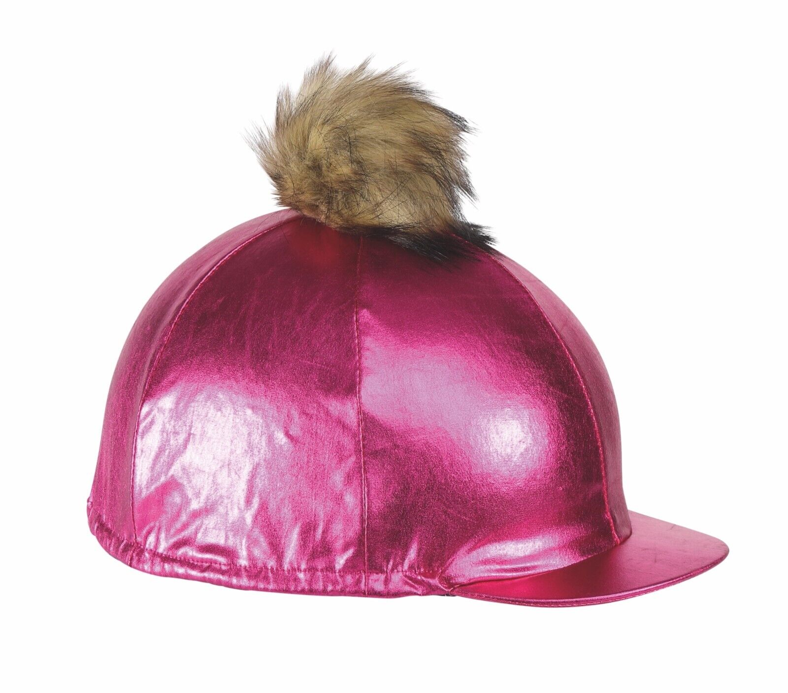 Picture of Shires Metallic Horse Riding Hat Cover | Onesize | Black, Blue, Pink, Rainbow