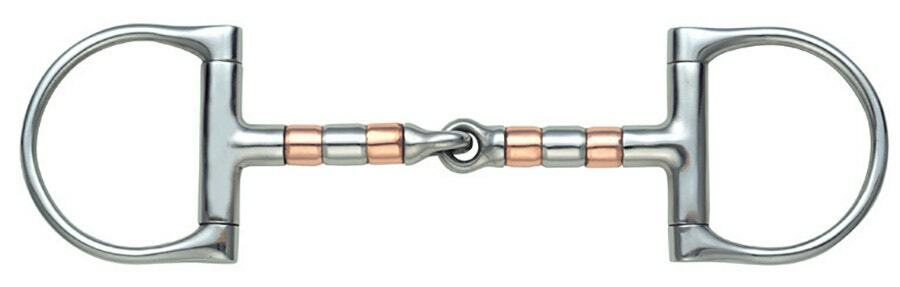 Picture of Shires Roller Mouth Dee Bit Stainless Steel Horse Bit |Stainless Steel | 3 Sizes