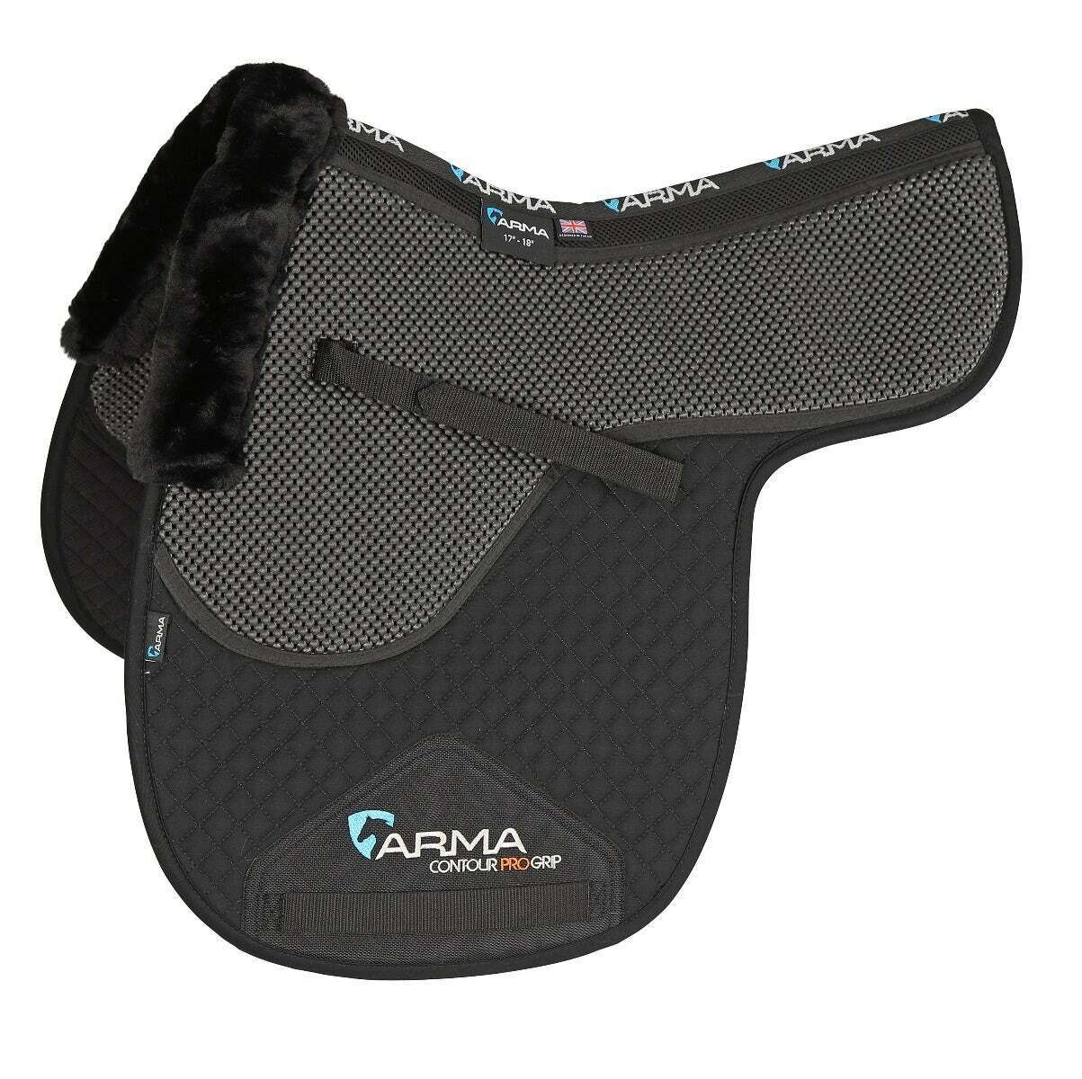 Picture of Shires Arma Soft Grip Numnah | Performance/Comfort | Black | 2 Sizes,