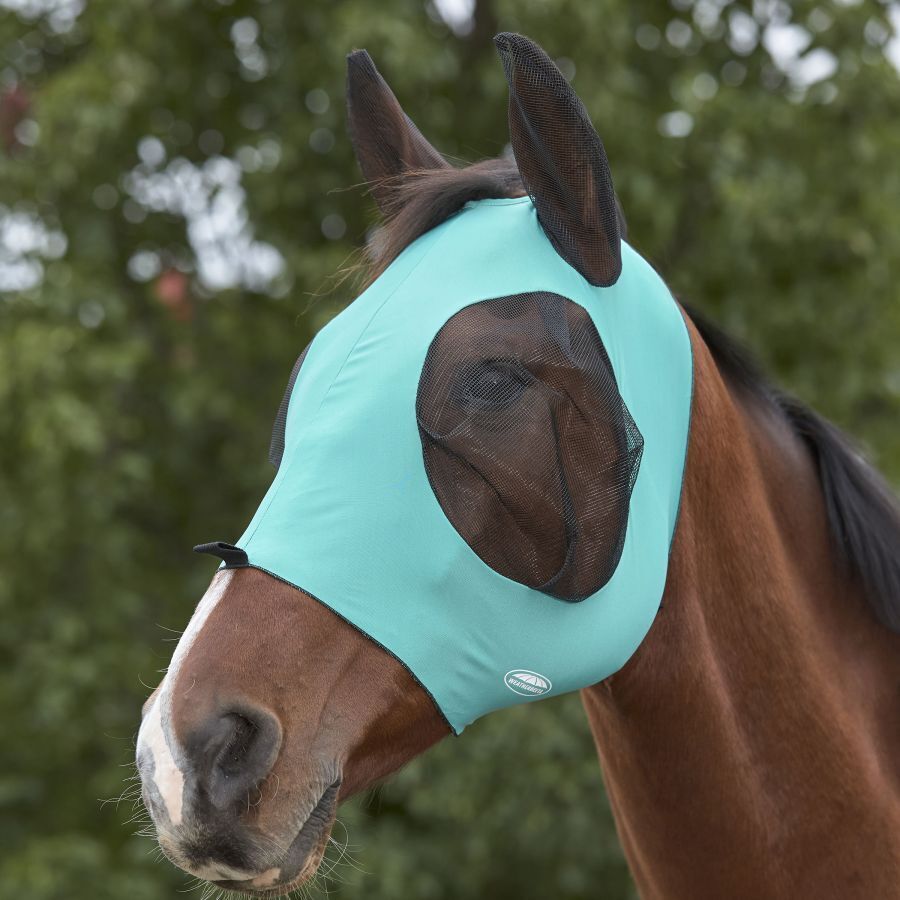 Picture of WeatherBeeta Deluxe Stretch Bug Eye Saver Fly Mask, with Ears, UV, 10 Colours