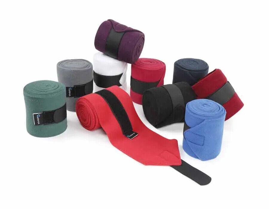 Picture of Shires Arma Fleece Polo Banages | Set of 4 | 10 Colours | 11cm Wide x 3m Long.