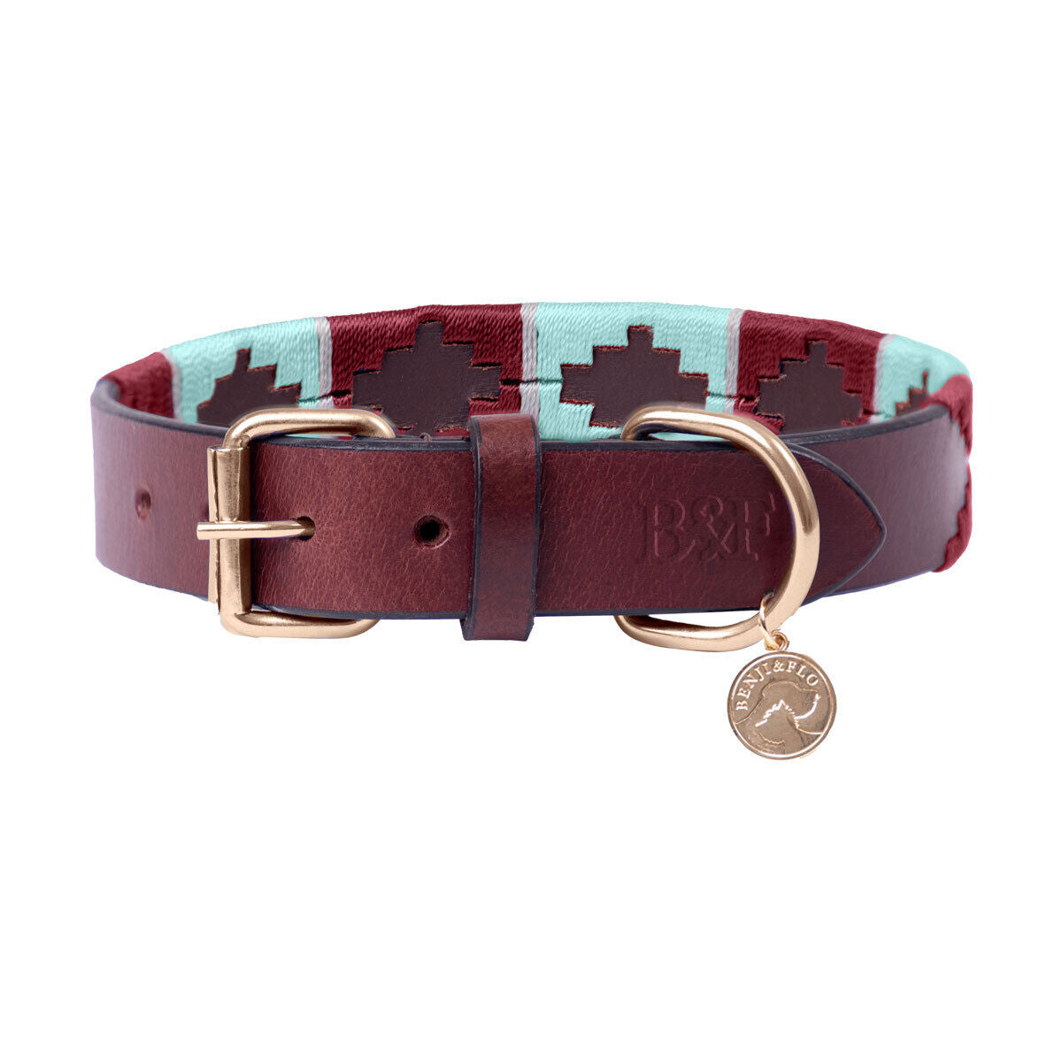 Picture of Leather Dog Collar by Benji & Flo, Sublime Polo Leather Dog Collar,  3 Colours