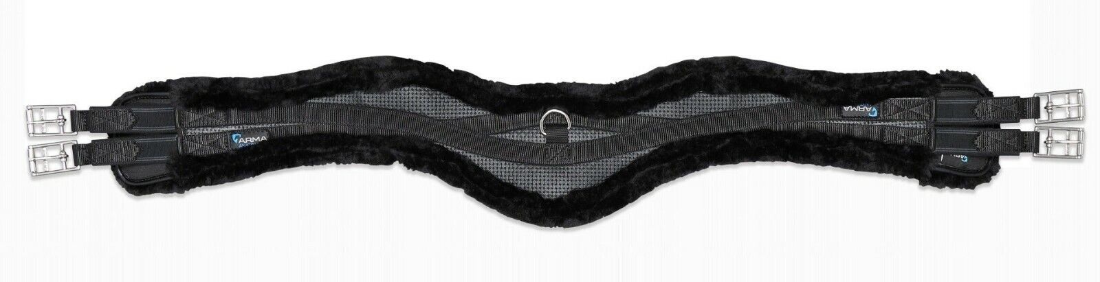Picture of Shires Arma Supafleece Anatomical Girth with Elastic | Black or Brown,