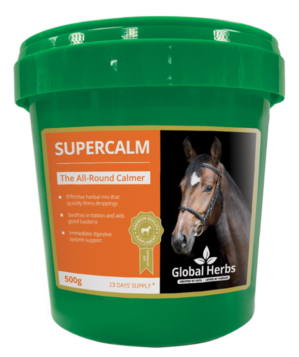 Picture of Global Herbs SuperCalm 1kg Tub, Calmer, Horse Feed Supplement