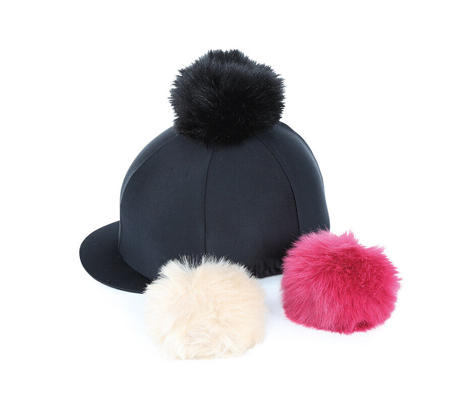 Picture of Shires Switch It Pom Pom Skull Hat Cover | Onesize | Black, Charcoal or Navy