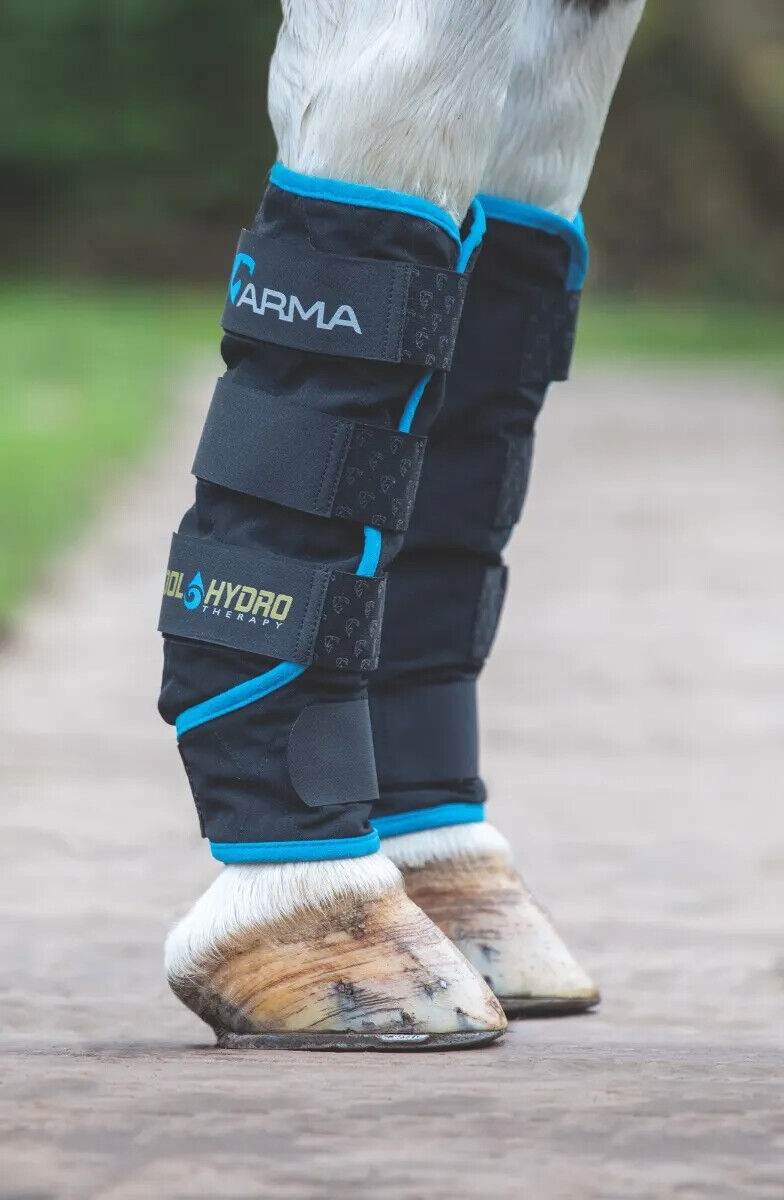 Picture of Shires ARMA Cool Hydro Therapy Boots - Black, Pony, Cob, Full