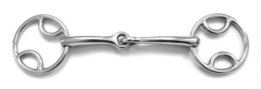Picture of Shires Bevel Bit Jointed Mouth Snaffle  | Horse Bit  |Stainless Steel | 5 Sizes