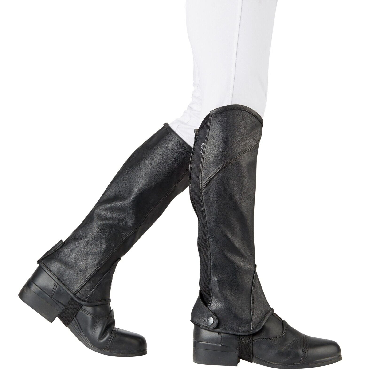 Picture of Dublin Stretch Fit Riding Half Chaps, 3 Colours, Adult & Child Sizes,