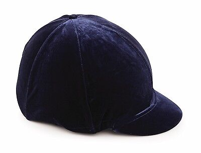 Picture of Shires Riding Skull Hat Helmet Velveteen Cover Navy, Black, Brown