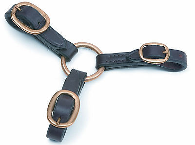 Picture of Shires Velociti Gara Leather Three 3 Way Coupling For Lead Rein Bridle