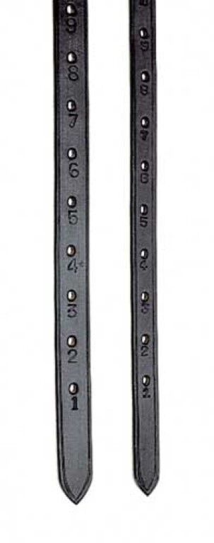 Picture of Heritage English Leather Stirrup Leathers In 3 Sizes Black, Havana Brown